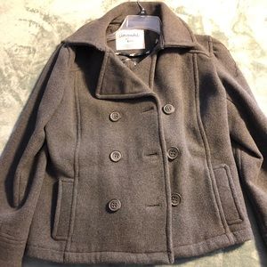 Grey pea coat